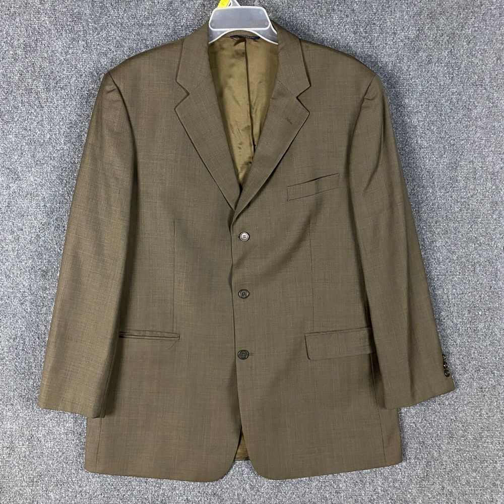 Brooks 346 Blazer Suit Men's Size 46 L 100% Wool Adults 3 Buttons